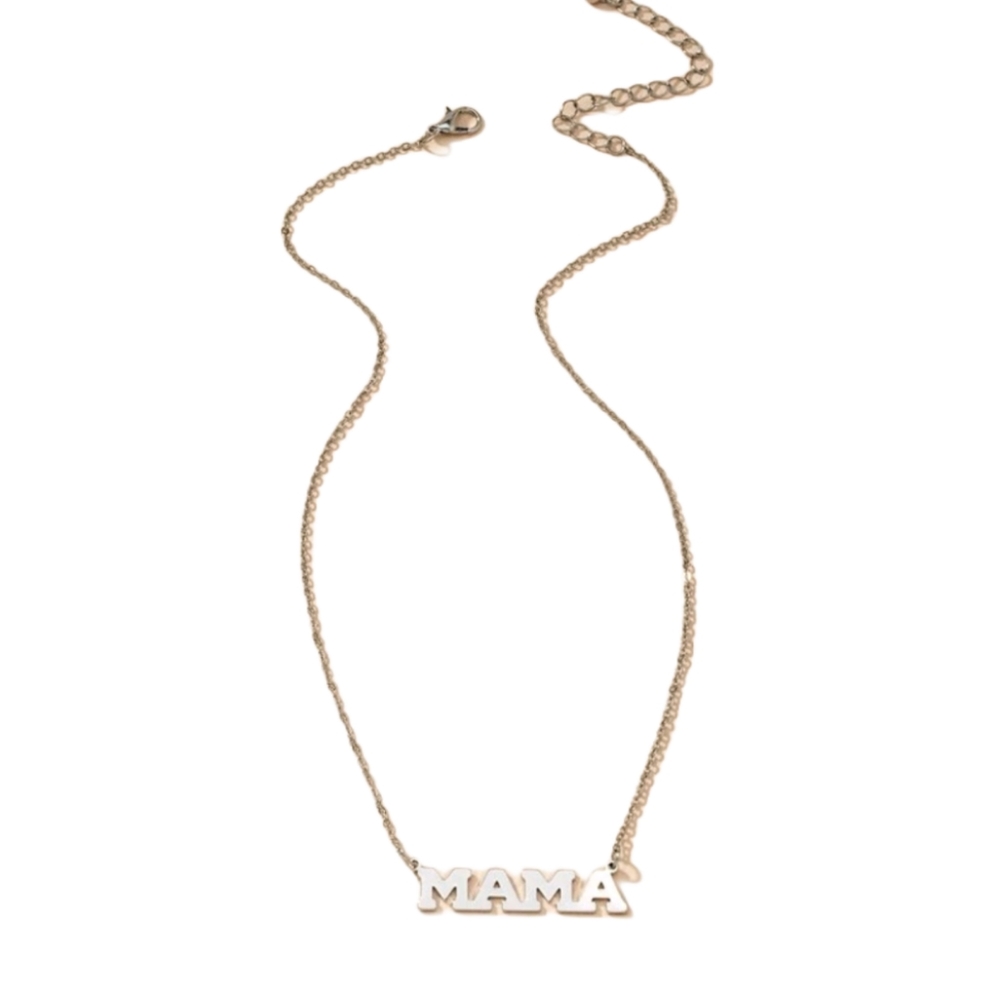 Silver MAMA Necklace